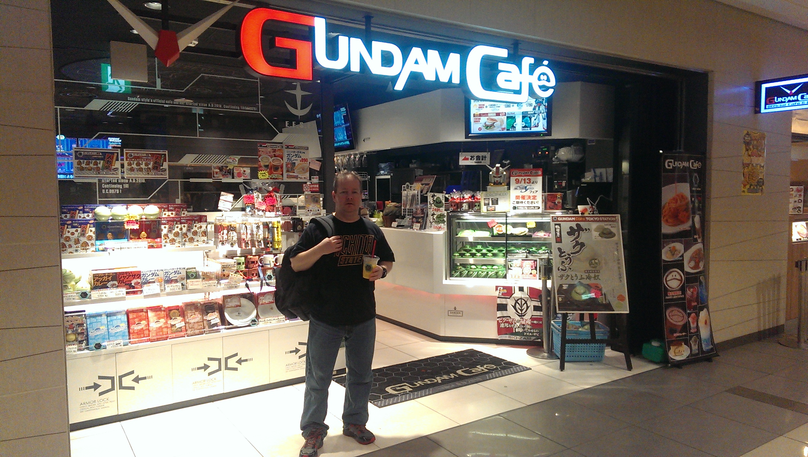 Me at the Gundam Cafe