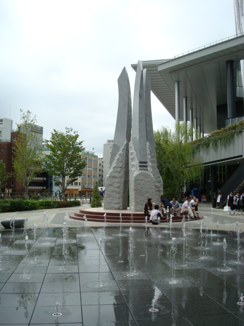 At the base of Sky Tree