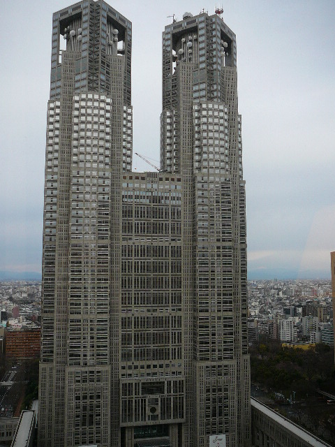 The view from my room. The government building.