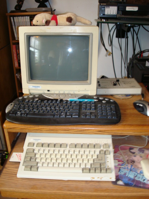 The Amiga 600. 16 megs ram, 1.6gig HD with the speed boost inside. Supergenlock on the side.